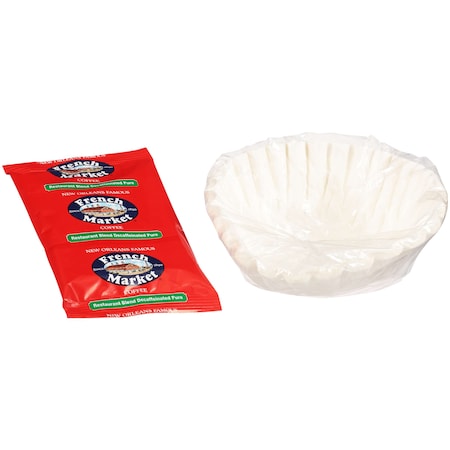 French Market 2 oz. French Market Medium Roast Decaf Coffee, PK40 70568-10142